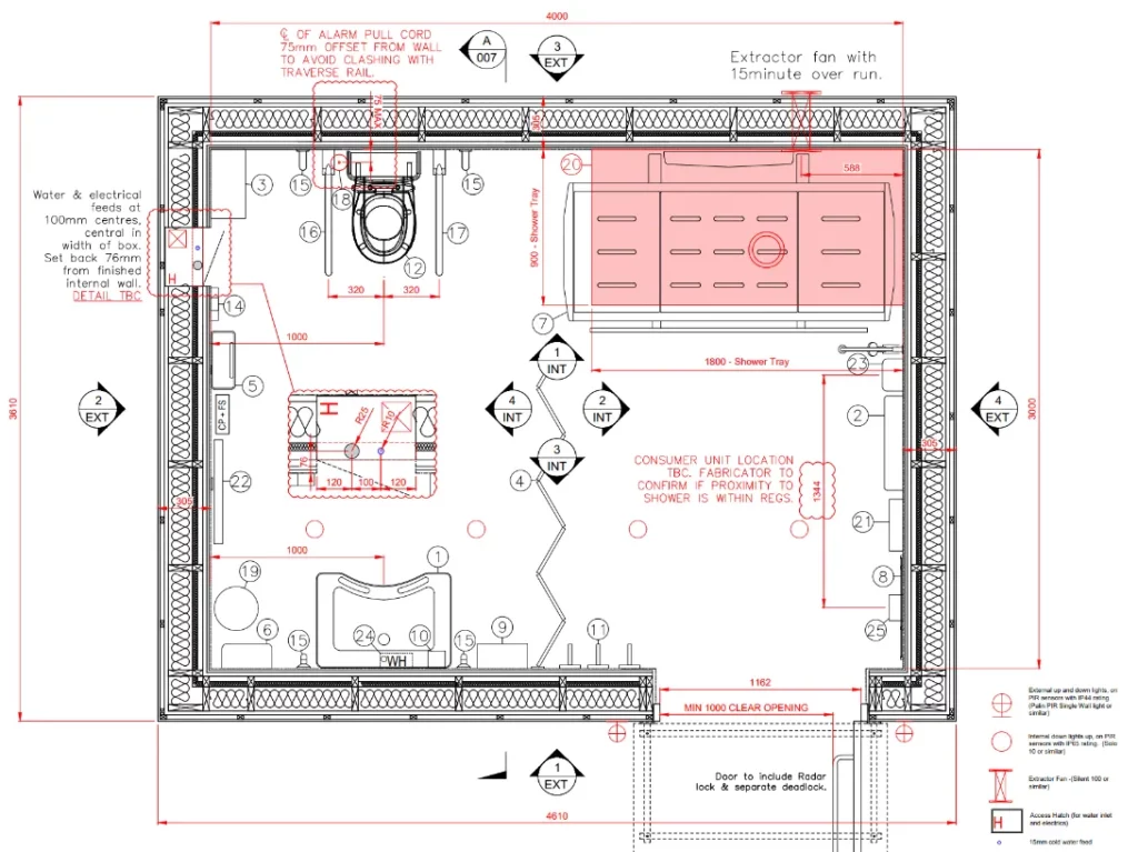 Modular Changing Places Drawing